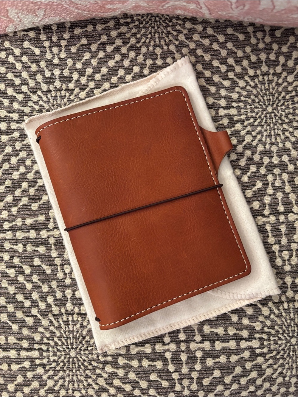 Chic Sparrow A6 Size Cascade Kody Tan Leather Travelers Notebook Cover